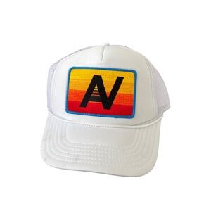 Aviator Nation White Hat with Sunset Patch